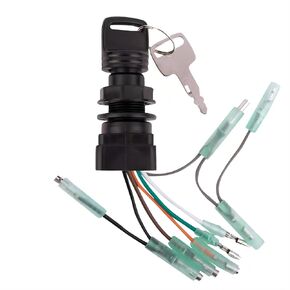 Ignition Key Switch for Suzuki Outboard Motors Remote Control Box 37110-92E01 37110-99E01 37110-99E00 Key Starter Switch 8HP-225HP 3-Position Off-Run-Start
