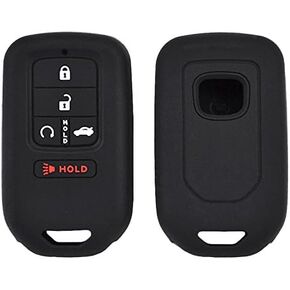 2 PCS Silicone 5 Button Remote Key Case Fob Shell Cover for Honda Civic Accord Pilot CRV HRV 2024 2023 2022 2021 Freed Car Replacement
