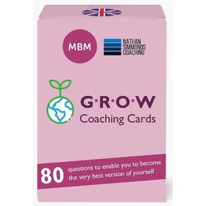 MBM 80 Grow Coaching Cards. Known as Flash Cards, Conversation Starters & Oracle Cards. Coach Gifts for Managers/Coaches. Use to Develop Emotional Intelligence, Mindfulness & Life Skills
