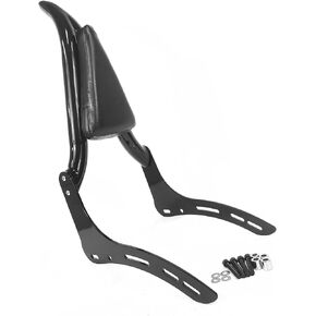 Backrest Sissy Bar Passenger Back Rest Rear Pad Compatible for Honda Rebel CMX300 CMX500 2017-2023 (23" Height, Gloss Black)