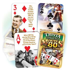 Flickback Media 1980's Movie Trivia Playing Cards: 40th Birthday or Anniversary