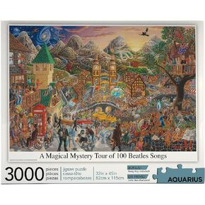Aquarius The Beatles Magical Mystery Tour (3000 Piece Jigsaw Puzzle) - Officially Licensed Beatles Merchandise & Collectibles - Glare Free - Precision Fit - 32 x 45 Inches