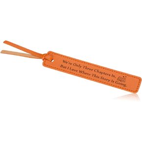 Leather Bookmark for Women Men 3rd Anniversary Leather Gifts for Him Her Men Anniversary Wedding Birthday Retirement Gifts for Woman Inspirational Bookmark for Women Book Lover Another Chapter