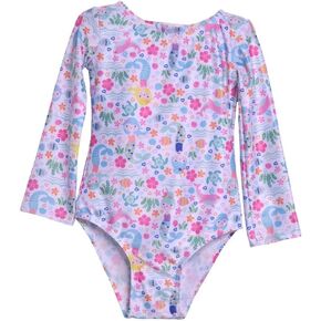 Girls' Rash Guard Swimsuit