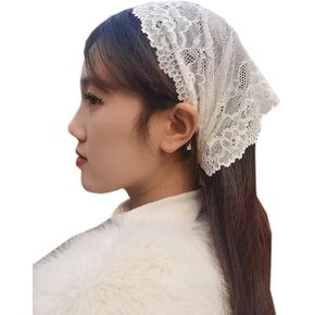 تول عقال للفتيات الدانتيل غطاء الرأس قبعة الكنيسة الحجاب الأزهار اللاتينية قداس الكنيسة الحجاب M26 in Kuwait
