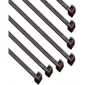 South Main Hardware 848107 4 في 100 حزمة 18 رطل، برتقالي عالي الوضوح، ربطة كابل نايلون قياسية، 100 قطعة