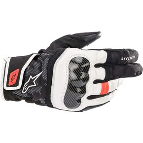 Alpinestars SMX-Z Drystar Men's Street Motorcycle Gloves - Black/White/Red Fluo/X-Large