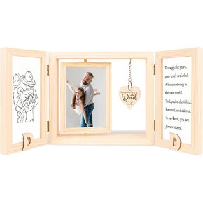 Fathers Day Picture Frame Gifts: Dad Photo Frames from Daughter Son, Daddy Father's Personalized Gift