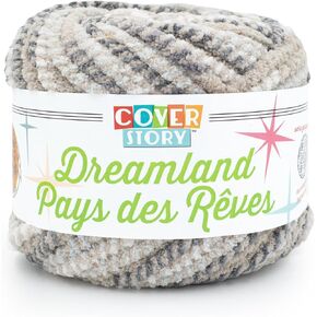 Lion Brand Yarn Cover Story Dreamland, Blanket Yarn, Black Cherry, 1 Pack