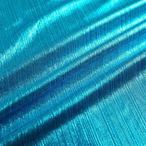 60’’ Wide Soft Shiny Stretch Metallic Luster Rib Knit Fabric for Dancing Dress Costume Wedding Dress DIY Clothing Fabric(1 Yard,Blue)