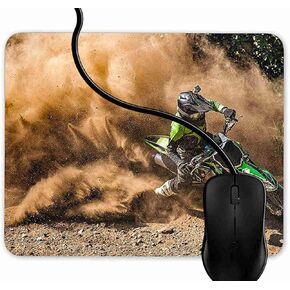 لوحة ماوس للألعاب Motocross Dirt Bike، 9.25X7.75 بوصة حصيرة ماوس مطاطية غير قابلة للانزلاق لأجهزة الكمبيوتر المكتبية والكمبيوتر وأجهزة الكمبيوتر الشخصية وأجهزة الكمبيوتر المحمولة 1F976