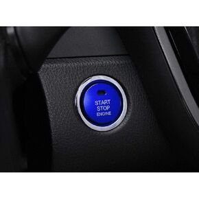 Engine Start Stop Button Cover Trim for Toyota Camry Prius Yaris Corolla C-HR RAV4 Ignition Switch Button (Red)