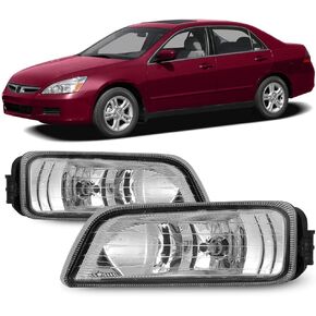 Winjet Fog Lights Compatible with [2006 2007 Honda Accord] Driving Fog Lights + Switch + Wiring Kit