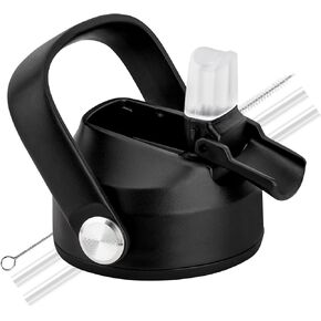 Snowfall Lids with Straw for Hydro Flask Wide Mouth 12-40 oz, Replacement Lids for Simple Modern, IRON FLASK, Thermoflask