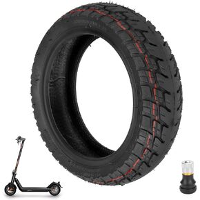 9.5 x 2.50 Off Road Tubeless Tire, 9.5 Inch Electric Scooter Replacement Tire, With Tire Air Valve, for Niu KQI3/Pro/Max Electric Scooter