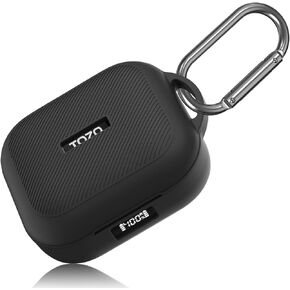 for TOZO OpenEgo True Wireless Open-Ear Headphones Case Cover, Silicone Case for TOZO OpenEgo Earbuds, Full-Body Anti-Scratch Protective Skin Cover for TOZO OpenEgo with Carabiner (Blue)