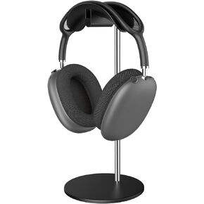 Headphone Stand, Desktop Headset Holder with Aluminum Base, Compatible with AirPods Max, Beats, Bose, B&O, Sony, Sennheiser, Gaming, etc (Black)