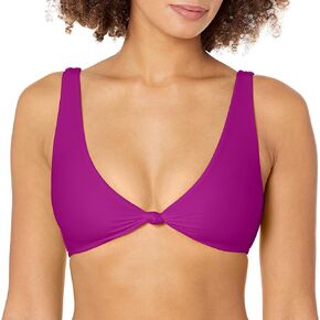Body Glove Women's Standard Smoothies Gwen Solid Back to Front Bikini Top Swimsuit