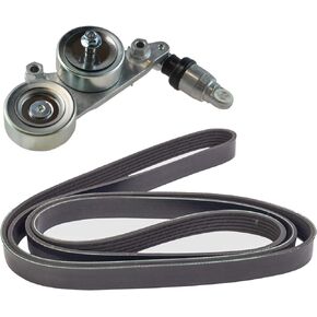TRQ Belt Set Compatible with 2008-2010 Honda Accord 2005-2010 Odyssey 2006-2011 Pilot
