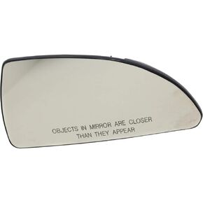 For Chevy Impala 2006-2013 Mirror Glass Driver Side | Non-Heated | w/Backing Plate | Flat Glass Type | Replacement For 89046151, 88894540 | GM1324117