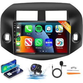 【8Core 6+128G】 for Toyota RAV4 2006-2012 Android Car Stereo Wireless Carplay Android Auto,10.1" HD 1280 * 720P IPS Touchscreen Radio GPS WiFi DSP Audio Bluetooth 5.0 SWC Backup Camera