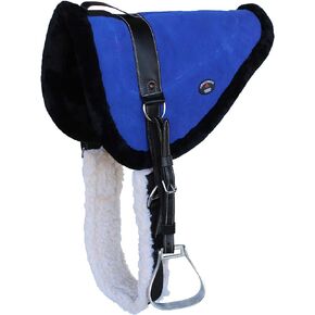 ProRider Horse Saddle PAD Western Suede Leather Bareback Stirrups 39148-153