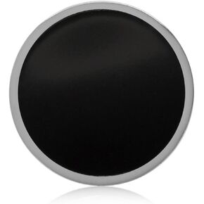 Silvershake 17mm Round Disc Shape 925 Sterling Silver Floating Slide Circle Modern Style Pendant