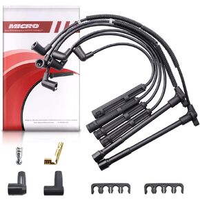 Micro Set of 6 Ignition Spark Plug Wires Set Compatible with Nissan Truck Frontier Xterra Quest Pickup V6 1996-2004 22100-1W601