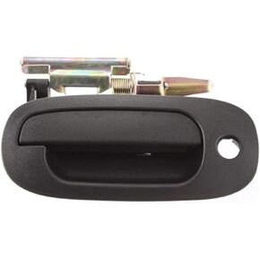 KarParts360 for Dodge Dakota Exterior Door Handle 2002-2004 Driver Side Front, | Textured Black | with Key Hole | Trim: All Submodels | CH1310126 | 55362891AB