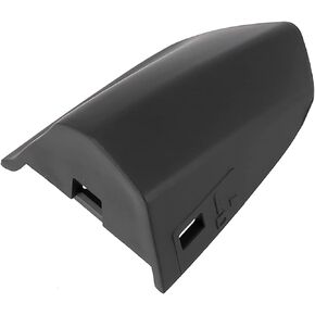 X AUTOHAUX Door Lock Trim Cover Cap Front Driver Left Door Handle Cover Fit for Ford for Mustang 2015-2020 Dark Gray FR3Z-63218A15-AA