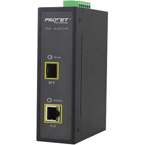 Procet Industrial 95W DIN Rail Hi-POE Media Convertersl12~55V DC InputI SFP uplink to Copper RJ45 PoE++ 95W -802.3at - 802.3af Fiber Optic to PoE Powered Devices 1000Base-FX to 10/100/1000Base-TX
