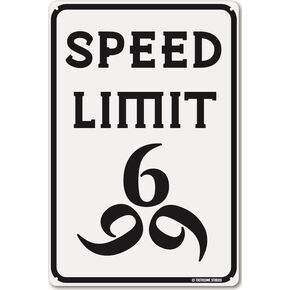 Speed Limit 69 12" x 8" Funny Aluminum Sign Inappropriate Humor Home Wall Art Decor (SpeedLimit69)
