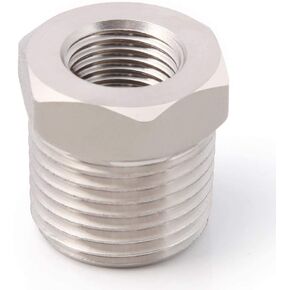 Stainless Reducer Bushing NPT 3/4" Male to 1/4" Female Reducing Hex Pipe Fitting