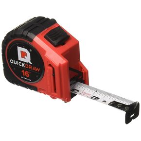 25' Foot QUICKDRAW PRO Self Marking Tape Measure - 1st Measuring Tape with a Built in Pencil - Contractor Grade Steel Tape - 25 Foot Power Locking Tape Ruler