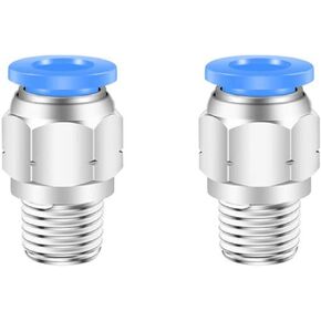 10mm Push to Connect Fittings Air Fittings,CEKER 10mm x 1/8" NPT Male Thread Air Lines Quick Connect Fittings Pneumatic Fitting 10mm Tubing Fitting Push in Connector Air Hose Fittings 5Packs