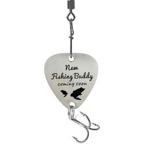 Mommy/Daddy to Be Gifts - Pregnancy Announcement to Husband or Wife - New Fishing Buddy Coming Soon Fishing Lure - Pregnancy Announcement Gift for Dad Mom