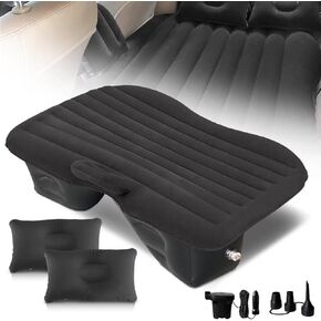 SUV Air Mattress Camping Bed - Car Mattress Back Seat Portable Foldable Car Air Bed SUV Sleeping Pad Car Bed Mattress for Sedan SUV Truck(Black)(02) in Kuwait