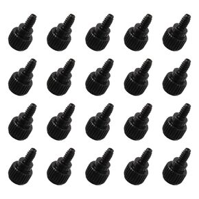 MECCANIXITY 20pcs Computer Case Thumbscrews Screws (6#-32 * 6 Thread) Computer Fastener Replacement for Laptop Computer SSD Hard Drive Repair,Black