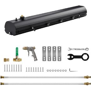 Pressurized Water Tank Road Camping Shower 8 Gallon with Camping Shower for Water Storage, Overlanding and Camping