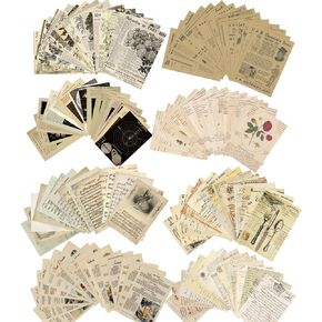 180 Sheets Collage Material Vintage DIY Scrapbook Paper Journaling Scrapbooking Supplies for Notebook Decor Cottagecore Picture Frames DIY Bullet Journal Artwork Art Collage