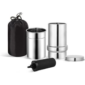 NSF/ANSI 42&372 Standard 1L (1000 ML) Portable Stainless Steel Gravity-Fed Water Filter Gravity Sport Bottle with Carbon Filter, for Travel, Camping, Backpacking and Emergency Preparedness