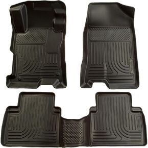 Husky Liners - Weatherbeater Floor Mats | Fits 2007 - 2012 Nissan Altima 4 Door | Front & 2nd Row, 3 pcs. | Black - 98601
