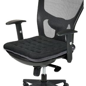 Excellent Support Effect Office Chair Cushion 1 Pack, Luxury Air Mesh Breathable Non-Slip Desk Computer Seat Cushion, Kitchen Dining Room Square Chair Pad (1 Count, Black)