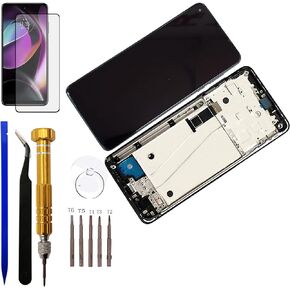 LCD Display Screen Touch Digitizer Assembly with Frame Housing Replacement for Motorola Moto G Stylus 5G 2021 XT2131