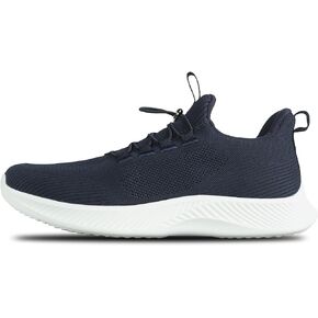 Mens Slip On Walking Shoes Running Tennis Shoes for Athletic Workout Gym Casual Non Slip Training Sneakers Breathable Knit Upper Indoor Outdoor