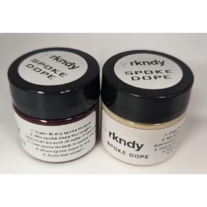 Bike Spoke Dope Thread Prep - Lubricant and Sealant. Blend of Teflon, Acrylic Resin, and Different Types of waxes. Non Toxic. Made in The USA.