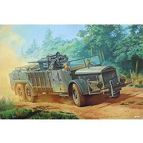 RODEN SELBSTFAHRLAFETTE AUF FAHRGESTELL VOMAG 7 OR 660 MIT 8,8 CM Flak 1/72 727