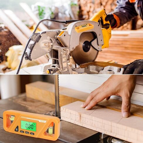 EMVANV 3 in 1 Digital LCD Protractor, Electronic Inclinometer with Magnetic Base Woodworking Level Box Angle Measuring Device Inclinometer in Saudi Arabia