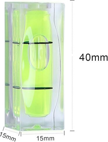 BETHEL 5PCS Mini Level-Mini Bubble Spirit Level Small Square Quality Measuring Instruments Small Levels Layout Tools for Picture Hanging(15×15×40MM) in Kuwait