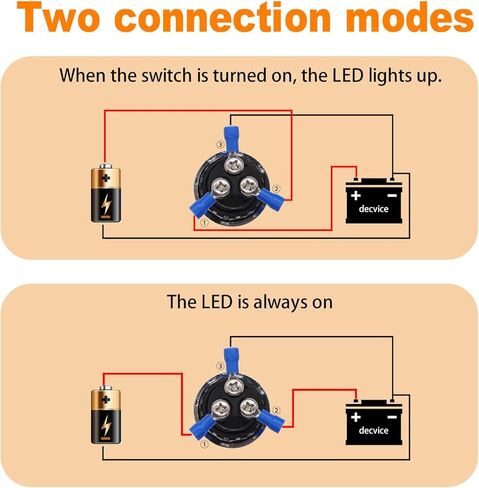weideer 12V Push Button Starter Switch Engine Start Ignition Switch Momentary Blue Led 12 Volt 50A Button Start Switch for Marine Vehicle Racing Car Truck RV K-M042-BU-DZ in Saudi Arabia